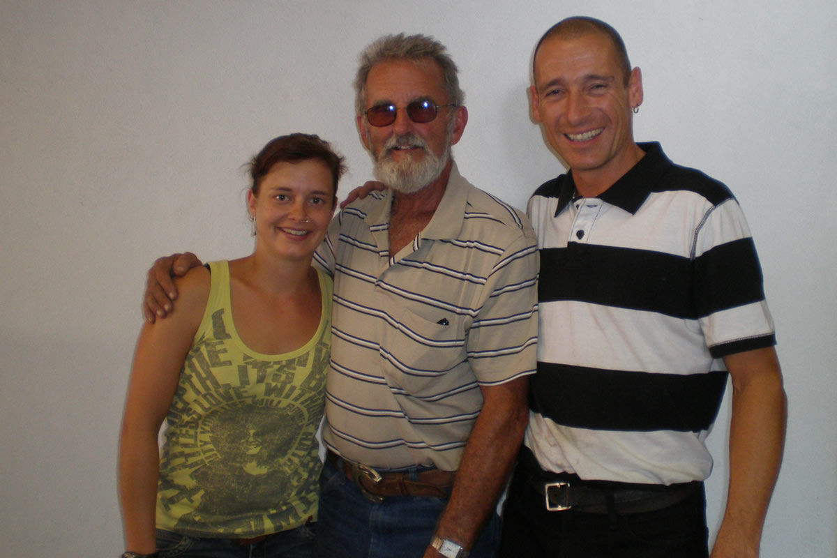 Saria In-Albon, Dr. Ric Redden und Cyrill Zuber