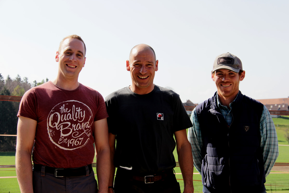 Cyrill Zuber, Remy Guillaume et Chris Ryan